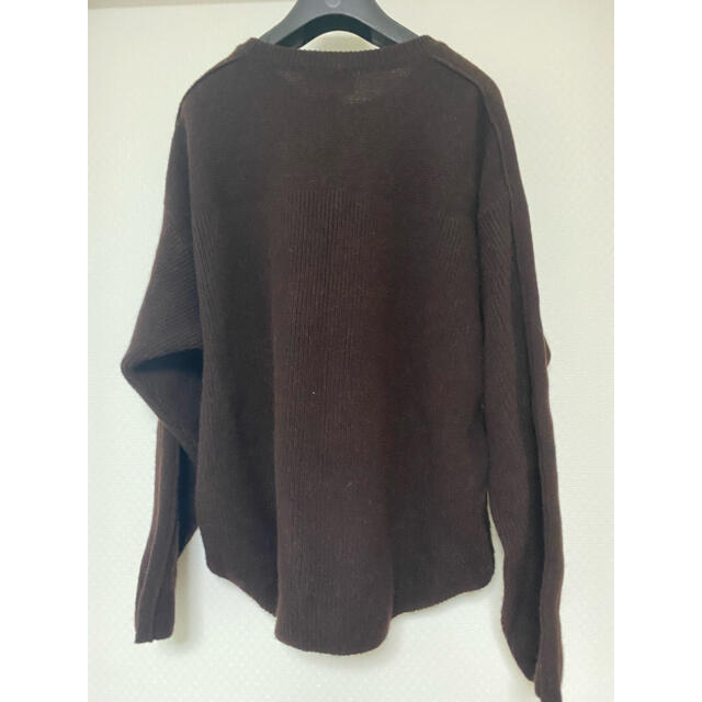 YOKE 7G oversized half knit ブラウン メンズのトップス(ニット/セーター)の商品写真