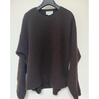 YOKE 7G oversized half knit ブラウン(ニット/セーター)