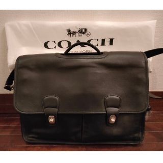 コーチ(COACH)の保管袋付「美品」COACH ビジネス ショルダーバッグ(ショルダーバッグ)