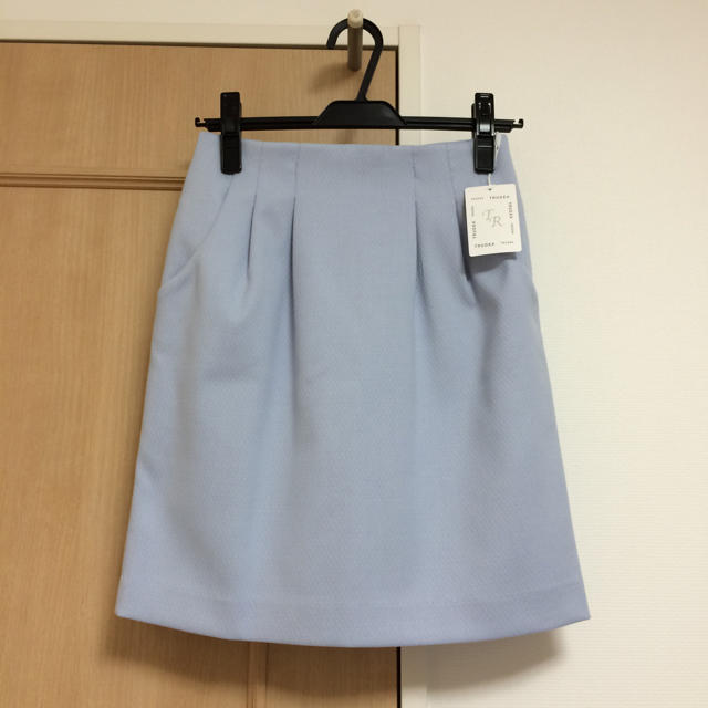 ASTORIA ODIER(アストリアオディール)の新品ダスティパステルスカート ブルー レディースのスカート(ひざ丈スカート)の商品写真