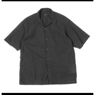 コモリ(COMOLI)のcomoli ベタシャンオープンカラーシャツ　21ss black(シャツ)