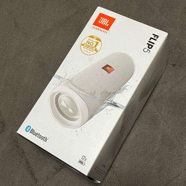 42電源方式【未使用】JBL Bluetoothスピーカー FLIP5 WHITE