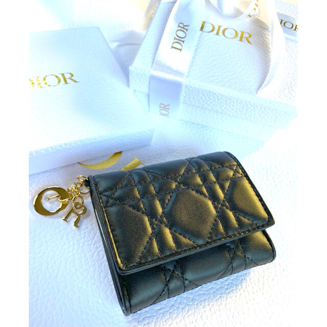 レディディオール LADY DIOR ロータスウォレット ミニ財布 - 通販