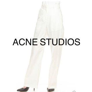 アクネ(ACNE)のACNE STUDIOS白ワイドパンツ(カジュアルパンツ)