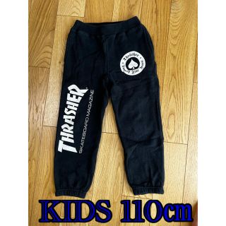 スラッシャー(THRASHER)のTHRASHER スウェットパンツBLACK KIDS 110㎝(パンツ/スパッツ)