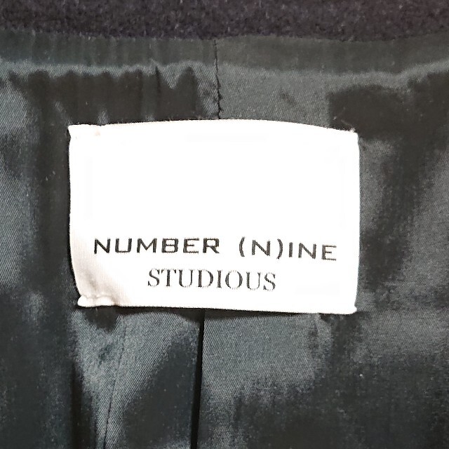 NUMBER (N)INE - M 良品 NUMBER NINE チェスターコート カットオフ 紺