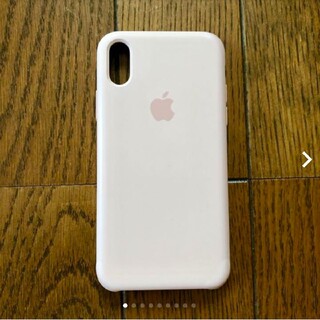 アップル(Apple)のiPhoneX用　純正iPhoneケース　シリコンケース　ピンクサンド(iPhoneケース)