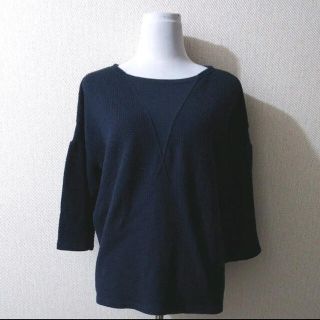 ズッカ(ZUCCa)の【ほぼ新品】ズッカzucca ワッフル素材カットソー(カットソー(長袖/七分))