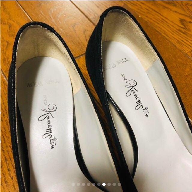 【美品】イング (21.5) パンプス フラット フラワー 飾り 希少デザイン