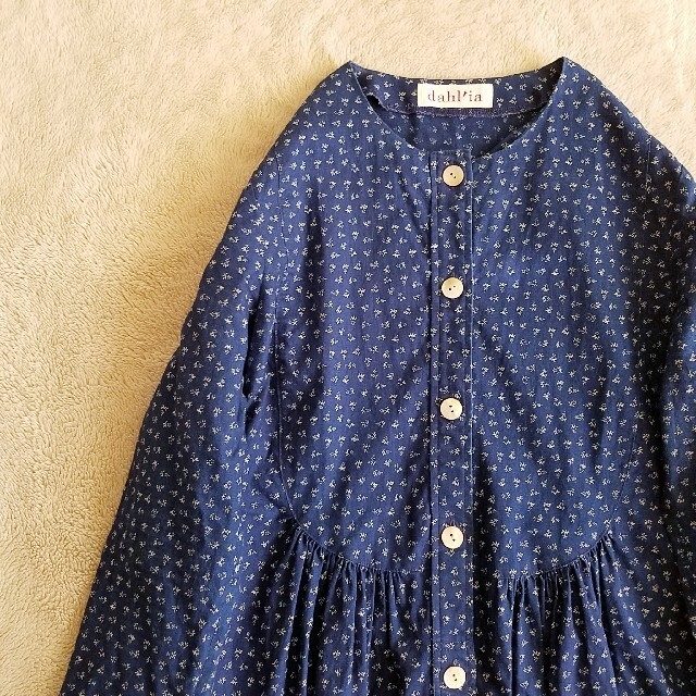 Dahlia(ダリア)の[dahl'ia] indigo tunic blouse レディースのトップス(チュニック)の商品写真