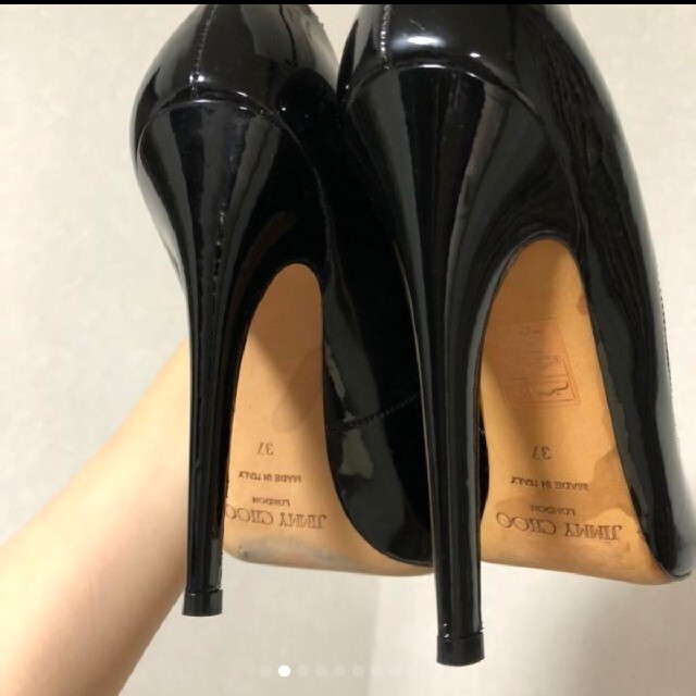 JIMMY CHOO(ジミーチュウ)のジミーチュウ　エナメルパンプス　確認用ページ レディースの靴/シューズ(ハイヒール/パンプス)の商品写真