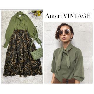 アメリヴィンテージ(Ameri VINTAGE)のAMERI BOW TIE KNIT(ニット/セーター)