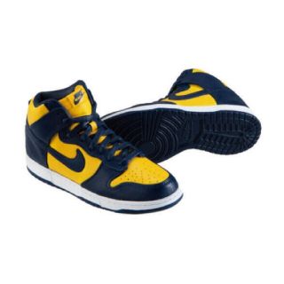 バンダイ(BANDAI)のNIKE DUNK HIGH Michigan Navy/Yellow(その他)