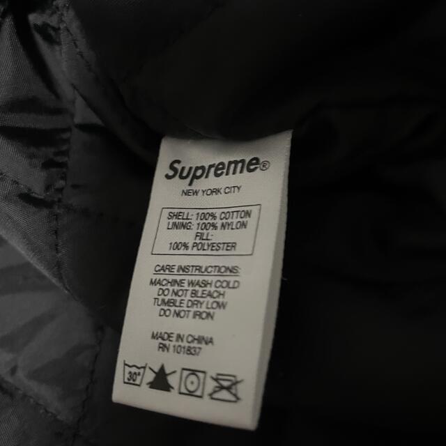 Supreme Quilted Arc Logo Flannel Shirt 1