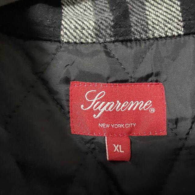 Supreme Quilted Arc Logo Flannel Shirt 3