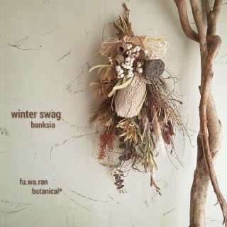 専用＊winter swag バンクシア   ドライフラワースワッグ(ドライフラワー)