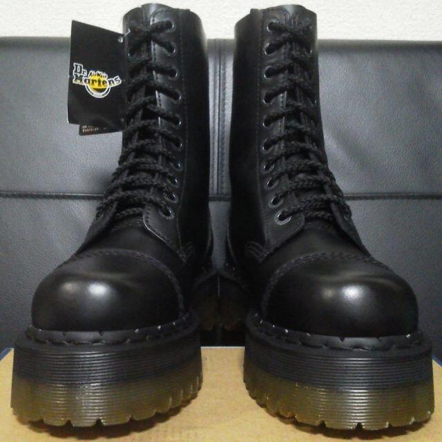 【激レア】Dr.Martens クレイジーボム UK8 黒 厚底 10ホール