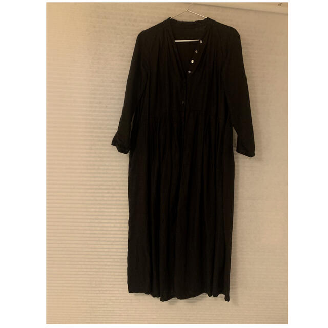 nest Robe リネンYネックドレス