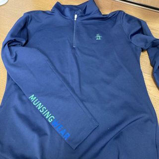 マンシングウェア(Munsingwear)のマンシング　　ジップアップシャツ　　レディース　　13号　　ネイビー(ウエア)