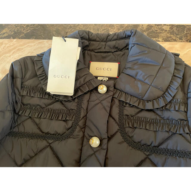 物品 美品 レア グッチGUCCI フラワーレースGGパールボタンツイード