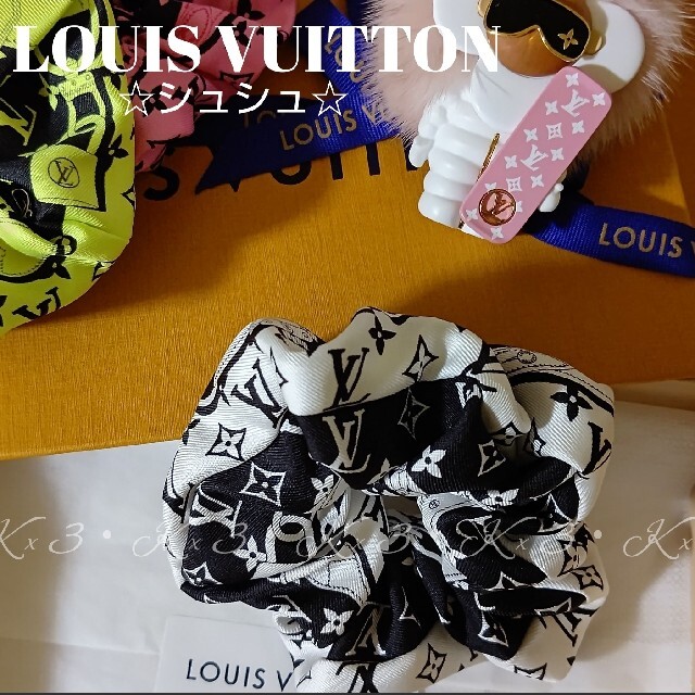 LOUIS VUITTON ☆ シュシュ/ヘアゴム/WHITE - ヘアゴム/シュシュ