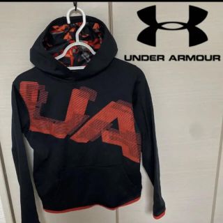 アンダーアーマー(UNDER ARMOUR)のアンダーアーマー 150 裏起毛 ビックロゴ スウェット パーカー キッズ(その他)