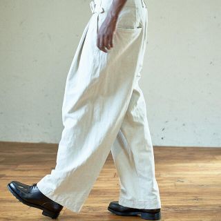 コモリ(COMOLI)のRAKINES H-Herringbone Easy slacks(スラックス)