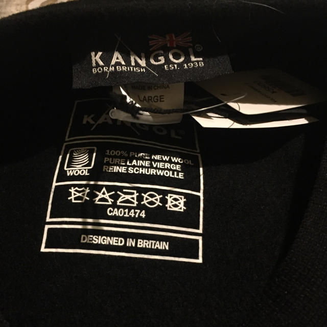 KANGOL(カンゴール)のカンゴール ウール 504 ブラック メンズの帽子(ハンチング/ベレー帽)の商品写真