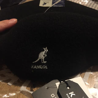 カンゴール(KANGOL)のカンゴール ウール 504 ブラック(ハンチング/ベレー帽)