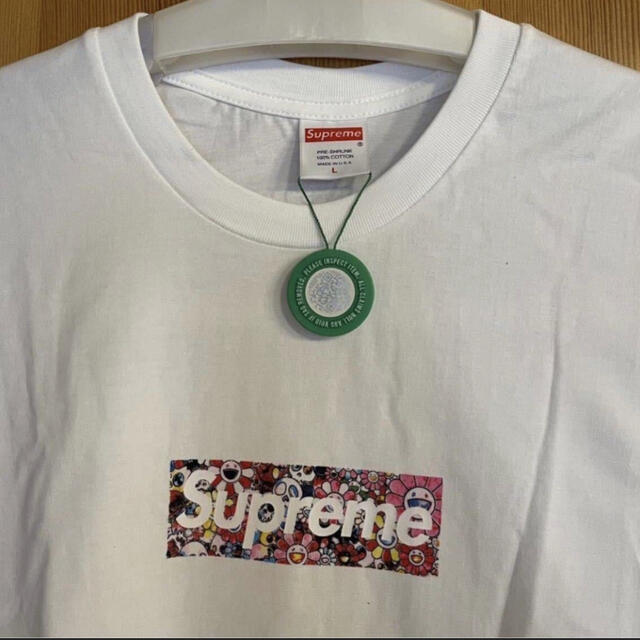 トップス☆Supeme×村上隆 box logo Lサイズ☆