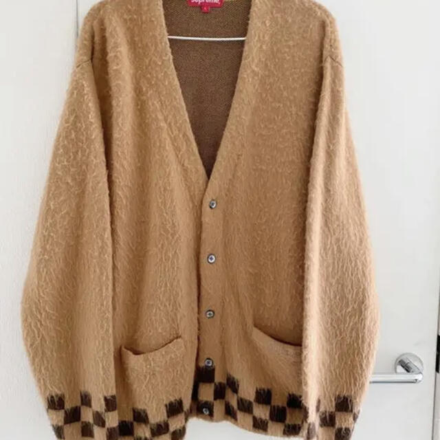 Supreme Brushed Checkerboard Cardigan L