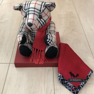 バーバリー(BURBERRY)の【未使用】バーバリーぬいぐるみ&ハンカチ(ハンカチ)