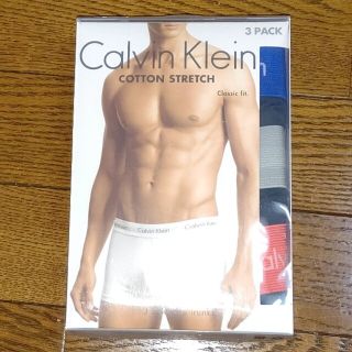 カルバンクライン(Calvin Klein)の新品未使用☆カルバンクライン☆ローライズニットトランクス3枚セット☆Mサイズ(トランクス)