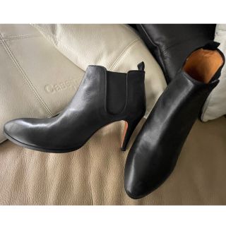 ランバンオンブルー(LANVIN en Bleu)のランバンオンブルー　ブーツ　黒　24.5cm(ブーツ)