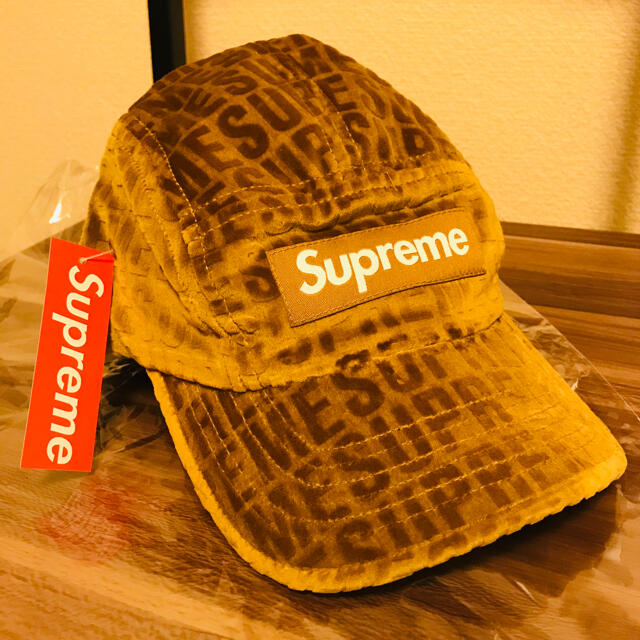 supreme Velvet Pattern Camp Cap