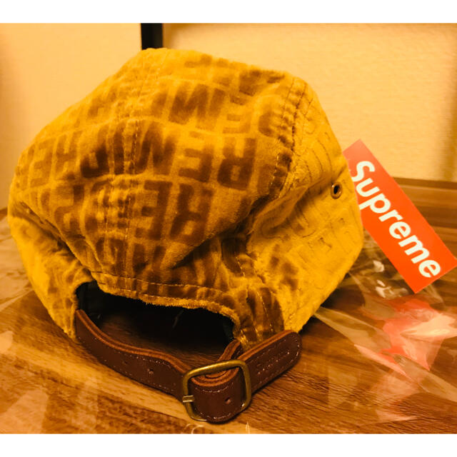 supreme Velvet Pattern Camp Cap