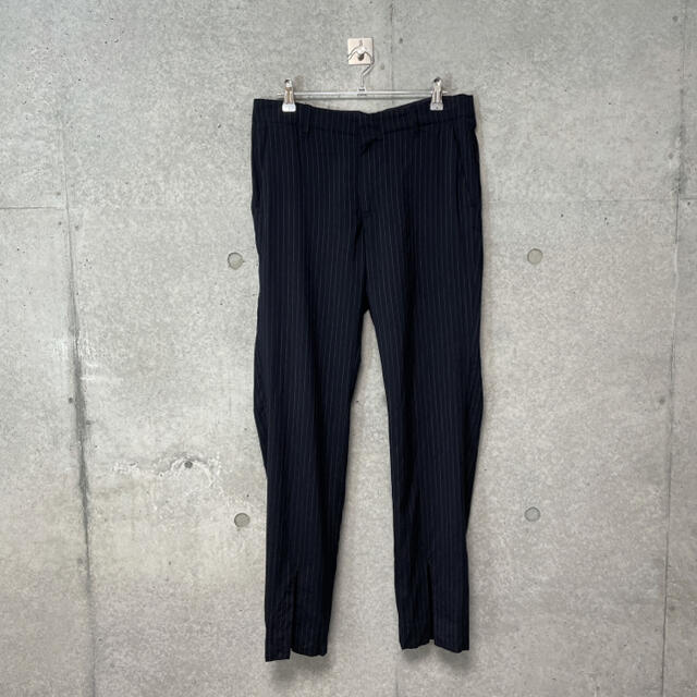 UNUSED(アンユーズド)のUNUSED アンユーズド lace up slacks ストライプ 2 メンズのパンツ(スラックス)の商品写真