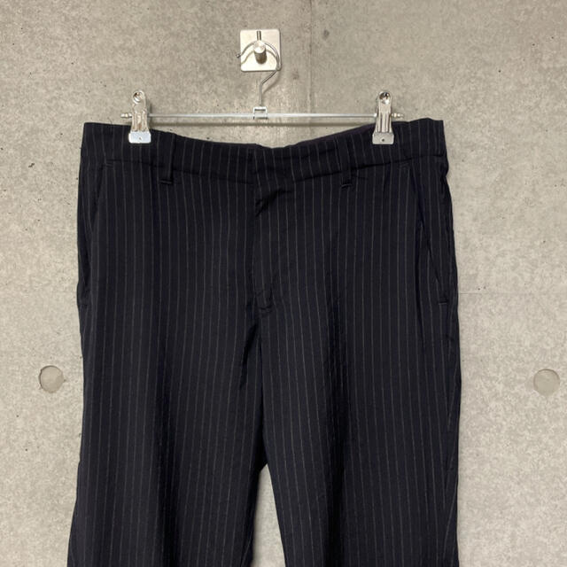 UNUSED(アンユーズド)のUNUSED アンユーズド lace up slacks ストライプ 2 メンズのパンツ(スラックス)の商品写真