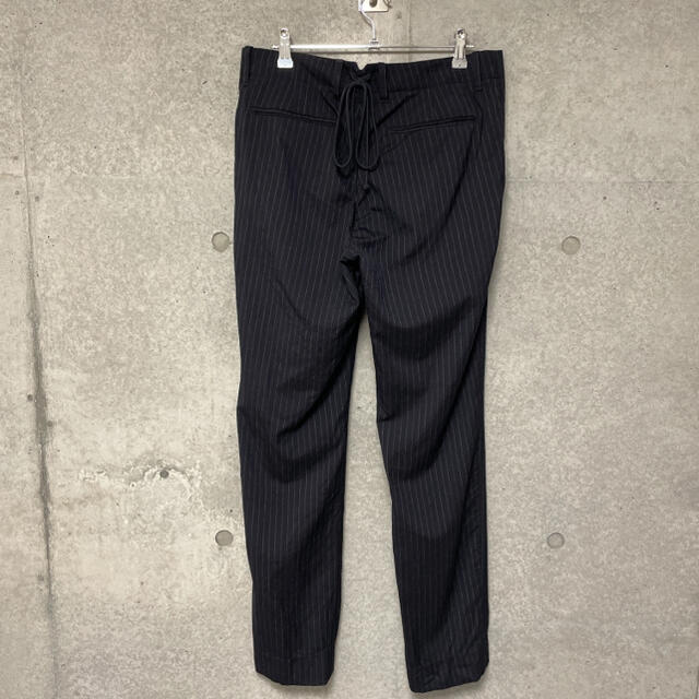 UNUSED(アンユーズド)のUNUSED アンユーズド lace up slacks ストライプ 2 メンズのパンツ(スラックス)の商品写真