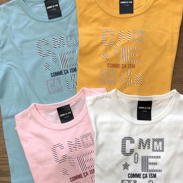 COMME CA ISM(コムサイズム)の新品！コムサイズム Tシャツ5枚セット キッズ/ベビー/マタニティのキッズ服女の子用(90cm~)(Tシャツ/カットソー)の商品写真