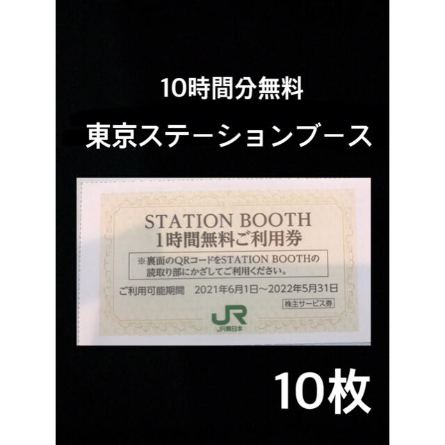 JR(ジェイアール)の東京ステーションブース利用券　10枚 チケットの施設利用券(その他)の商品写真