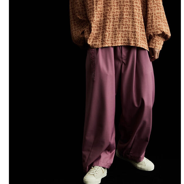 TIGHTBOOTH BAGGY SLACKS Old Rose XL - スラックス