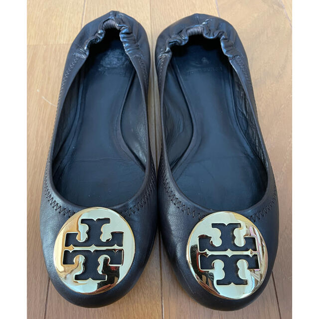 Tory Burch フラットシューズ バレエシューズ US7.5 ブラウン