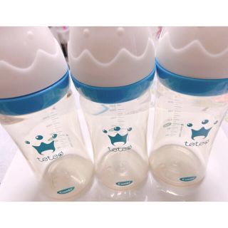 コンビ(combi)のteteo テテオ　哺乳瓶　3本(哺乳ビン)