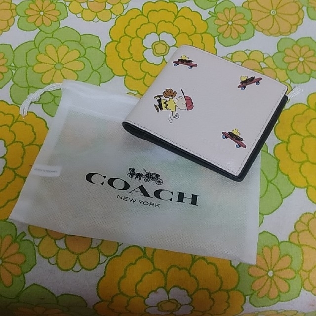 coach☆SNOOPYコラボ☆折財布used