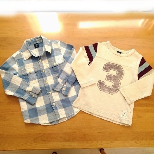 GAP(ギャップ)のGAP リネンシャツ　トップスＴシャツ　105センチ キッズ/ベビー/マタニティのキッズ服男の子用(90cm~)(Tシャツ/カットソー)の商品写真