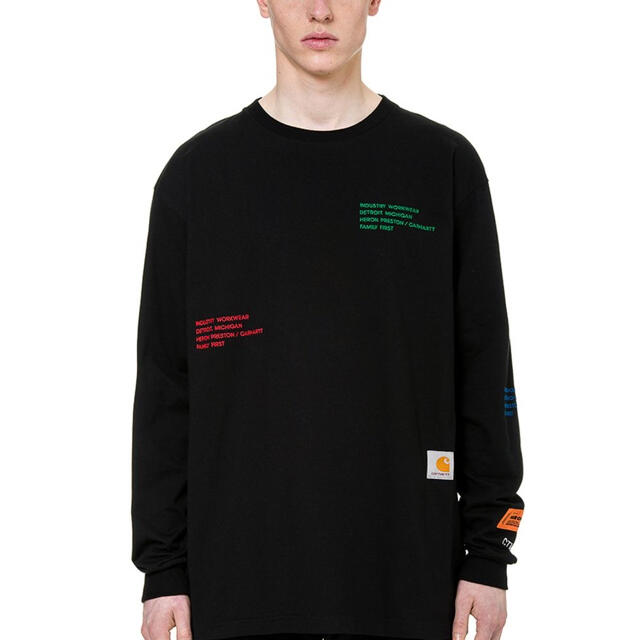 OFF-WHITE(オフホワイト)のヘロンプレストン カーハート 刺繍 ロンT Tシャツ 長袖 メンズのトップス(Tシャツ/カットソー(七分/長袖))の商品写真