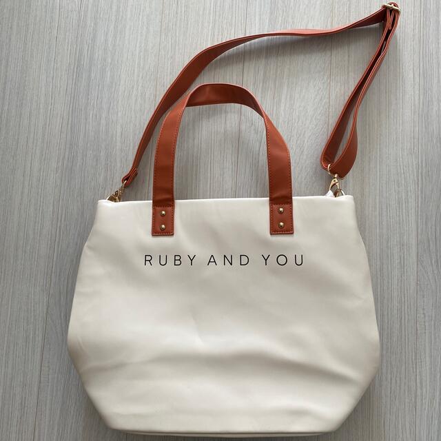 RUBY AND YOU(ルビー アンド ユー)のmii様専用♡お値下げ♡1度使用のみ☆ルビーアンドユー　トートバッグ レディースのバッグ(トートバッグ)の商品写真