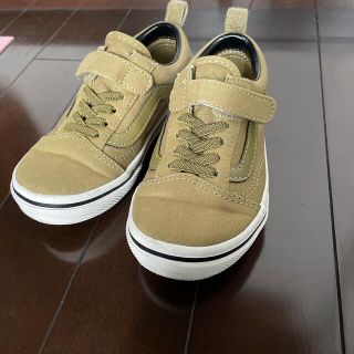 ヴァンズ(VANS)の【美品】VANSオールドスクールキッズoldskoolスリッポンslipon18(スニーカー)