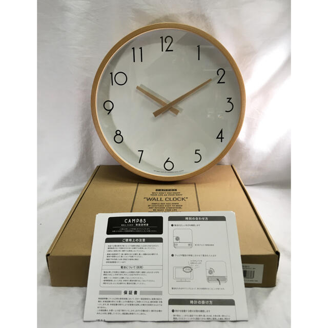 "WALL CLOCK" クレエ 掛時計 キャンパス  インテリア/住まい/日用品のインテリア小物(掛時計/柱時計)の商品写真